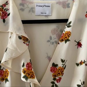 Privacy Please Floral Wrap Dress